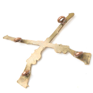 SOLD - School of Musketry Crossed Rifles Military Badge