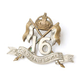 Old The Queens Lancers Cap Badge