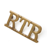Two Old Military RTR Badges (Pair)