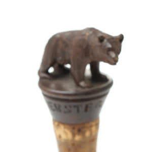 Black Forest Bear Wine Bottle Stopper