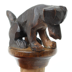 SOLD - Black Forest Articulated Dog Wine Bottle Stopper