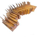SOLD - Wm Marples Wooden Hollow and Rounds Planes - Half Set (Beech)
