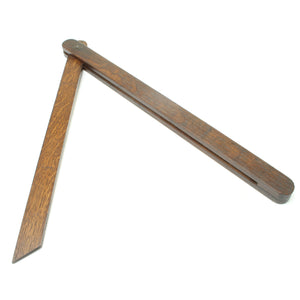 Old Large Wooden Bevel Angle Tool (Oak)