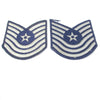 2x US Air Force Master Sergeant Patch Badges