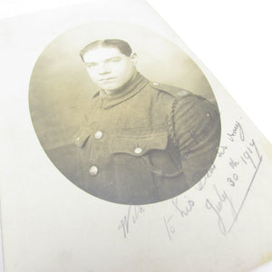 2x WWI Soldier Postcards