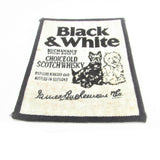 Old Black & White Scotch Whisky Badge Patch