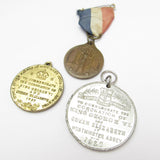 3x King George VI / Queen Elizabeth Medal / Badges