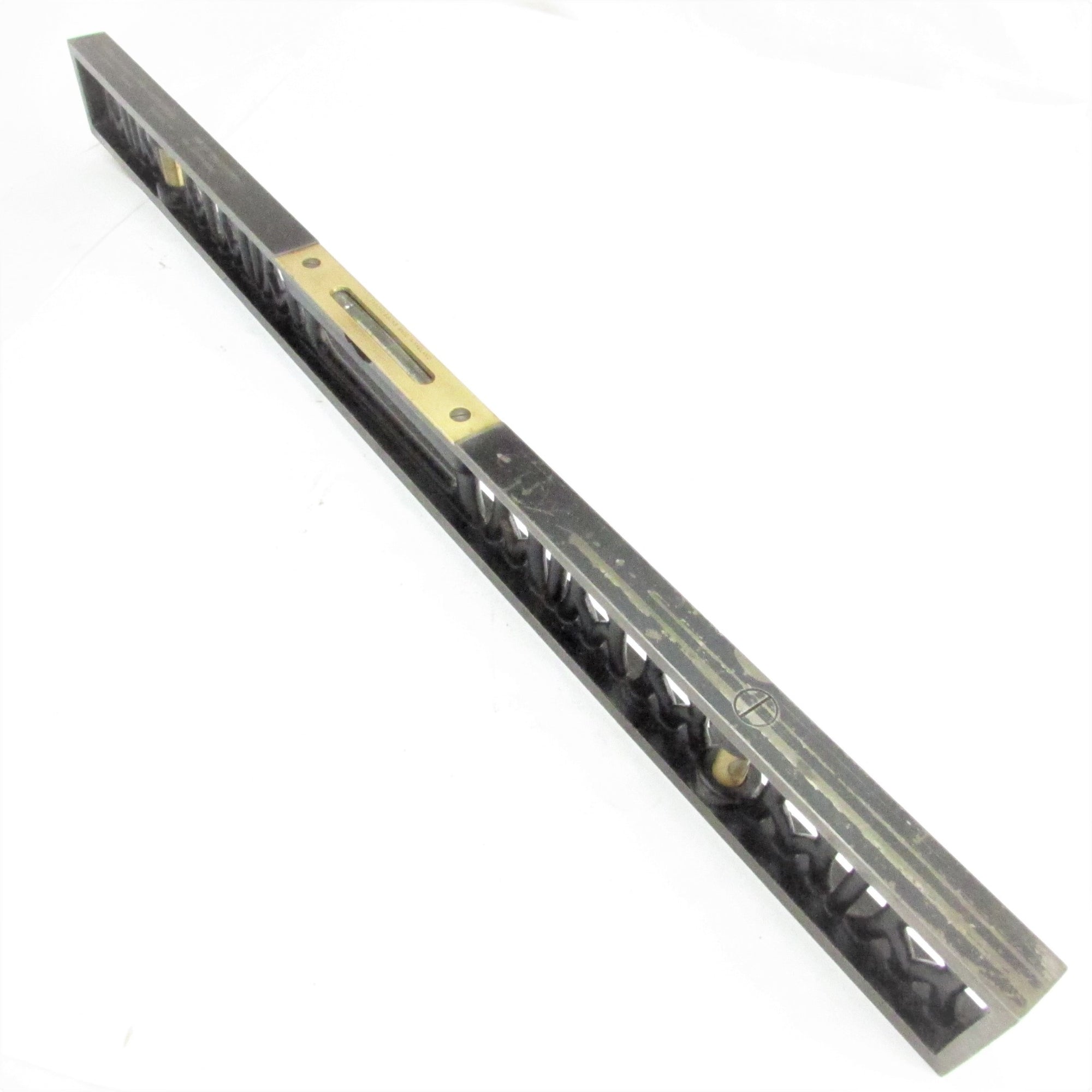 SOLD - Old Ornate Rabone Spirit Level – 24 inch – OldTools.co.uk