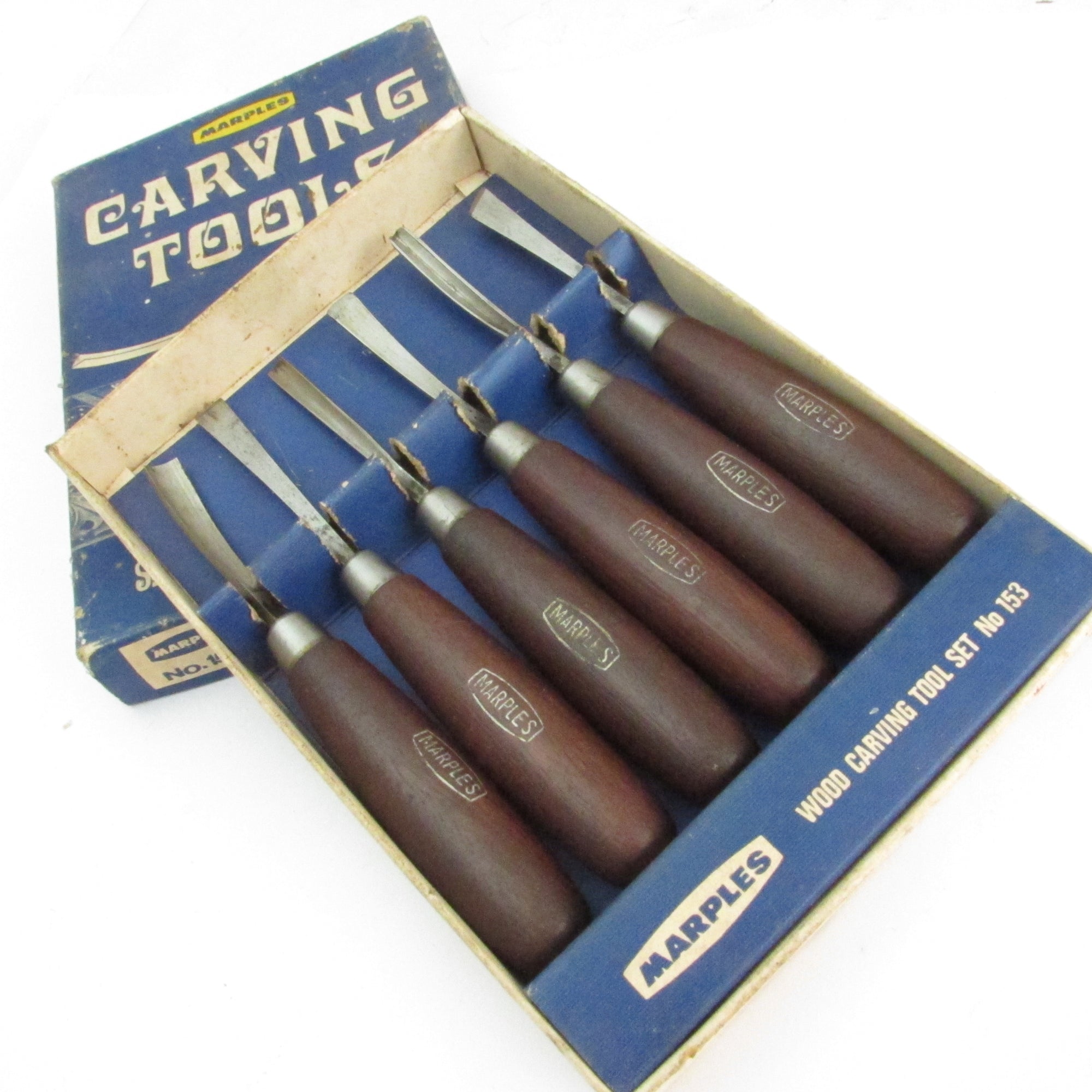 SOLD - 6 Piece Marples Carving Tool Set No. 153 (Mahogany) – OldTools.co.uk