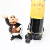 SOLD - Novelty Wine Waiter Wine Bottle and Corkscrew Holder