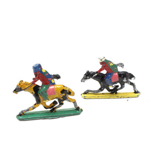 2x Collectable Horseback Lead Figures