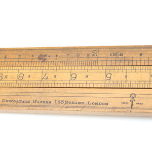 SOLD - Old Dring & Fage Brewers Slide Rule (Boxwood)