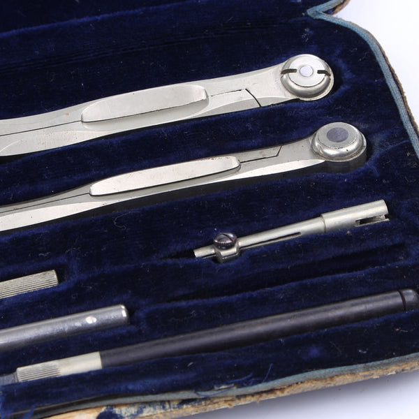 Silver Drawing Instruments German Silver Drawing Set – OldTools.co.uk