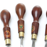 SOLD - 6 Wm. Marples Carving Tools – Rosewood - UK ONLY