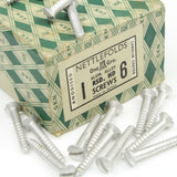 33 Nettlefolds Aluminium Alloy Raised Head Screws – 1” x 6 - OldTools.co.uk
