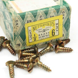 29 Nettlefolds Light BMA Brass Screws ½” x 6 - OldTools.co.uk