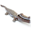 Large Iridescent Novelty Crocodile Nutcracker - 13 7/8"