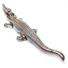 Large Iridescent Novelty Crocodile Nutcracker - 13 7/8"