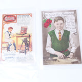 2x Child Woodworking Postcards - OldTools.co.uk
