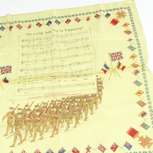 WW1 Silk It’s a long Way to Tipperary Handkerchief - OldTools.co.uk