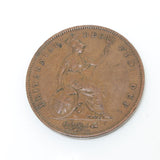 Queen Victoria Half Penny - 1858 - OldTools.co.uk