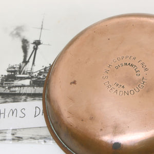 HMS Dreadnought Pin Tray and Postcard - OldTools.co.uk
