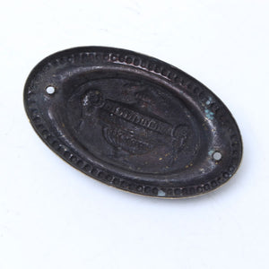 5x Old Brass Decorative Cupped Plates - OldTools.co.uk