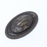 5x Old Brass Decorative Cupped Plates - OldTools.co.uk