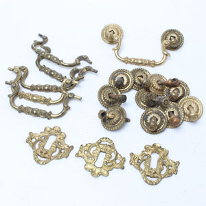 6x Decorative Old Handles - OldTools.co.uk