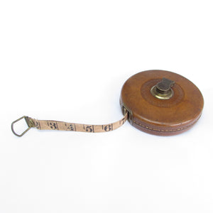 Wired-linen tape measure sample, British, 1928