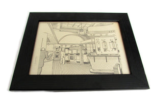 1950's Framed Showroom Diagram Pictures - Size: A5 - OldTools.co.uk