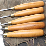 SOLD - 5x Herring Carving Tool Set - Boxwood