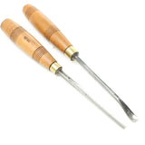 2x SJ Addis Wood Carving Tools - Sweep 5 & 27 (Beech)