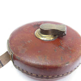 SOLD - Treble Leather Tape Measure No. 1533 - 33ft